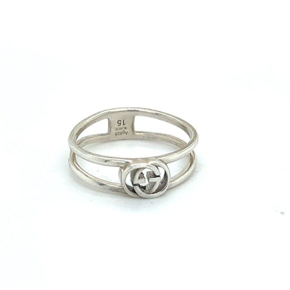 Gucci Estate Ladies Heart Ring Size 7 Sterling Silver G16 - Picture 3 of 7